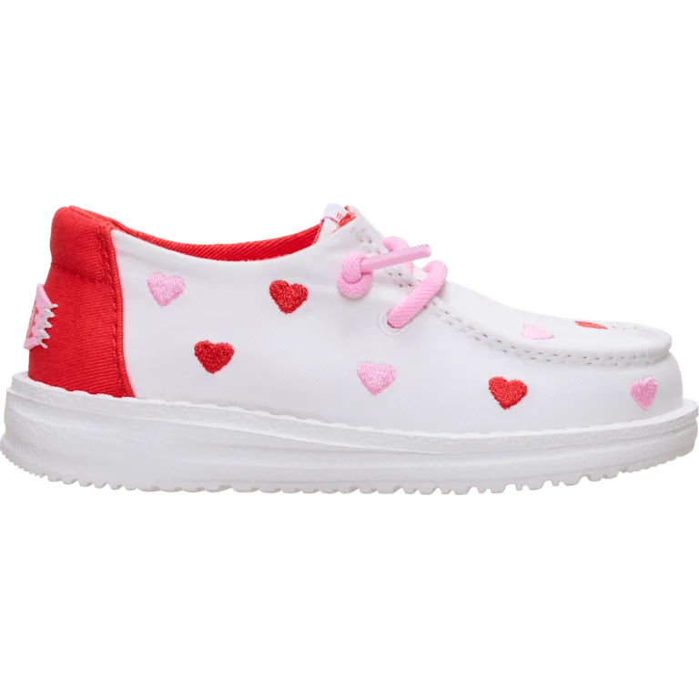 Wendy Toddler Embroidered Hearts